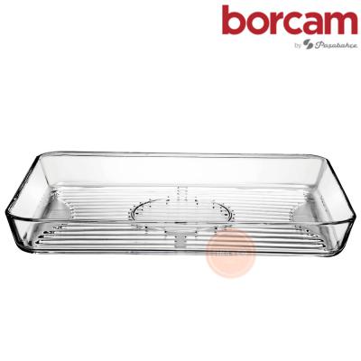 Borcam-4074 Fuente Grill Rectangular Vidrio Templado